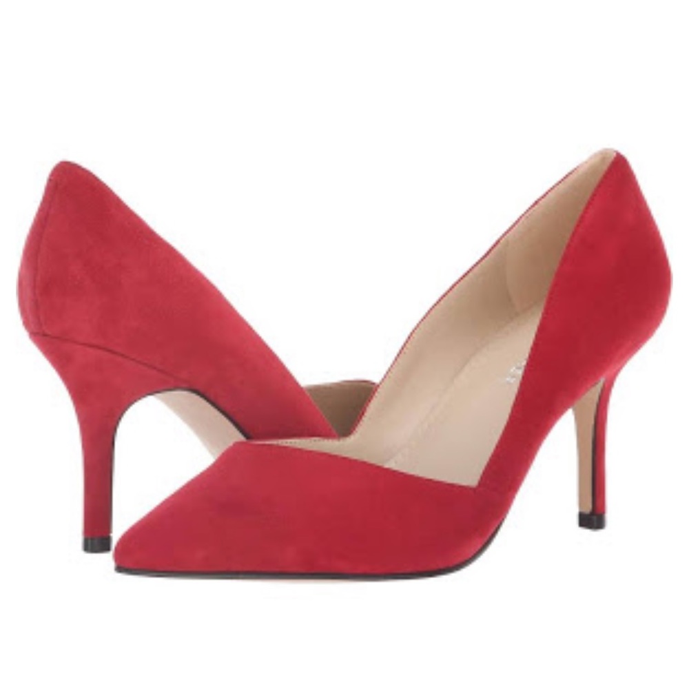 NWT Marc Fischer Red Suede Tuscany Pointed Pump